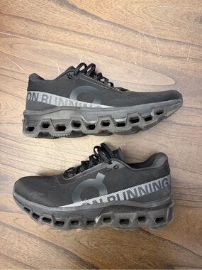 On Running Black Mens Cloudmonster Shoes